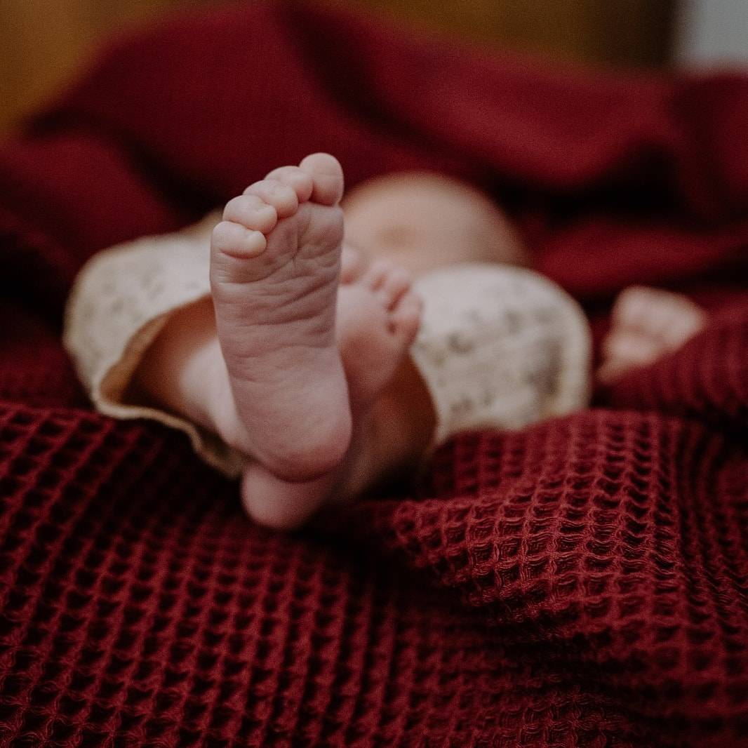 Birth wrap waffle pique