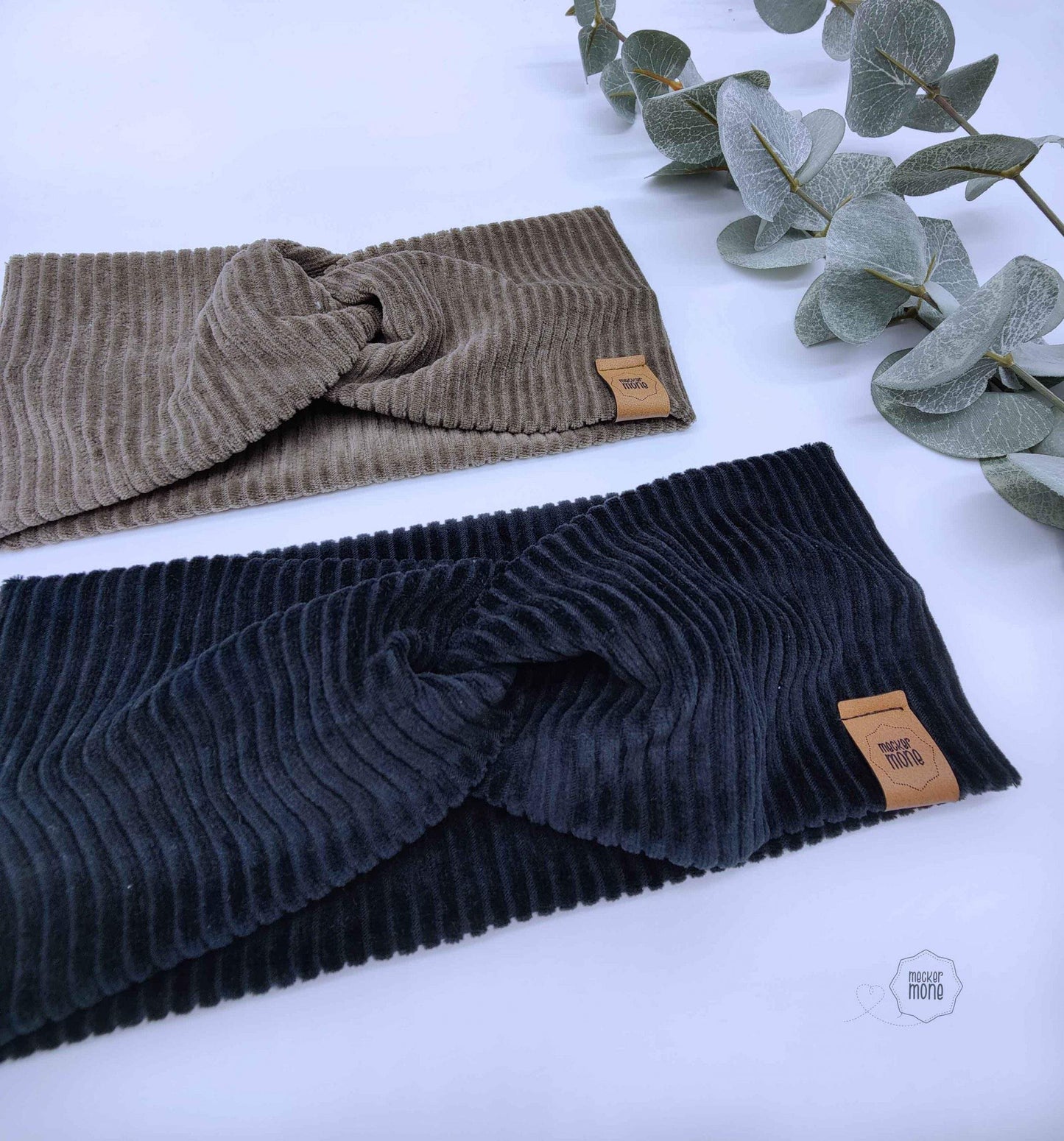Winter Stirnband aus Bio-Cordnicky – handgemacht & nachhaltig