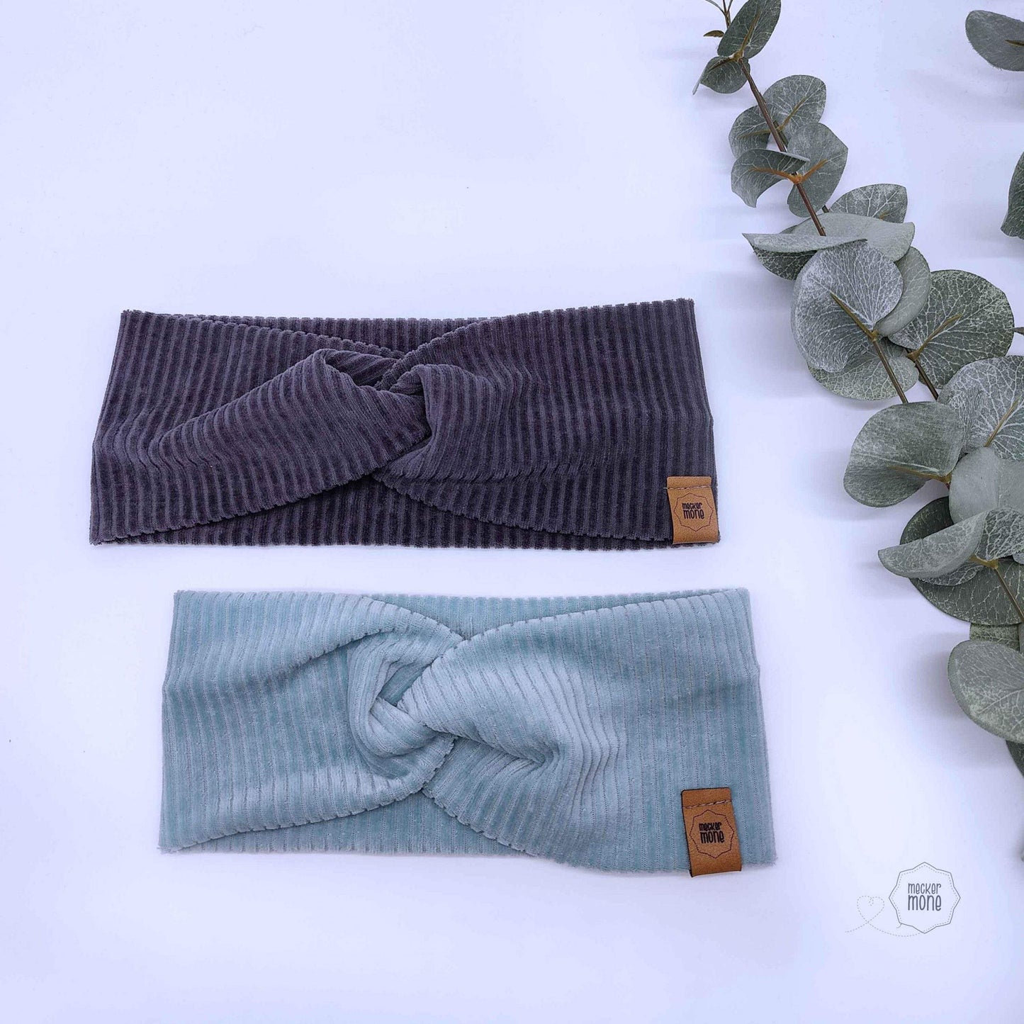 Winter Stirnband aus Bio-Cordnicky – handgemacht & nachhaltig