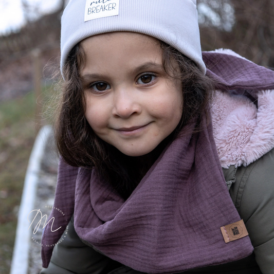 Kuschelweiches Musselin Halstuch aus Bio-Baumwolle für Kinder – personalisierbar | Meckermone