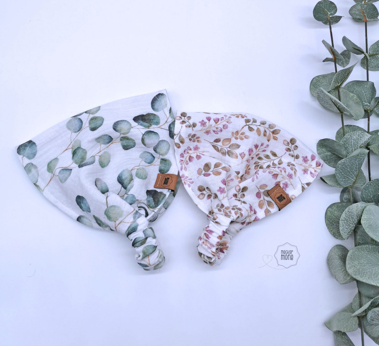 Bandana Haarband Eukalyptus, Blumen und Blätter, für Kinder
